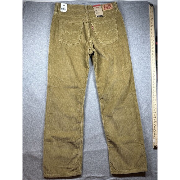 Levi's Low Pro Corduroy Pants Women's Size 29x30 Gold Straight Leg Mid Rise NWT - Picture 5 of 7